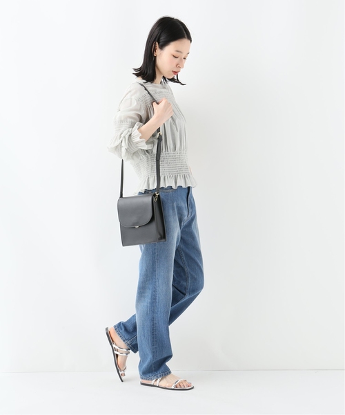 SLOBE IENA(スローブイエナ)の「AVERY ROW MARBLE SHIRRING SMOCK トップス(その他トップス・レディース・ホワイト/ブラック・FREE)」の6枚目の写真