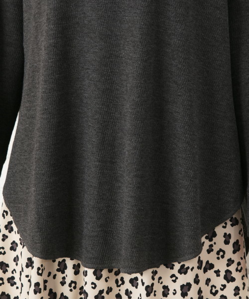 EVLOVE（イヴロヴ）の「【 大きいサイズ レディース 】 EVLOVE （ イヴロヴ ） カットソー  ハニカム ラウンドヘム プルオーバー（Tシャツ/カットソー・レディース・アイボリー/チャコールグレー/ブルー・13号/15号）」の15枚目の写真