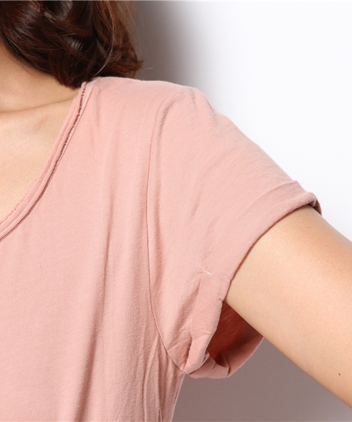 NANO universe(ナノユニバース)の「Basic color プルオーバー(Tシャツ/カットソー・レディース・ホワイト/ミント/ライトイエロー/ピンクベージュ/チャコール・FREE)」の8枚目の写真