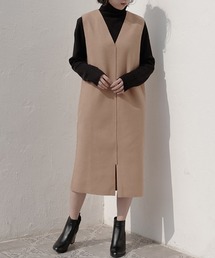 Futier land | Vネックカットポンチワンピース(ワンピース)