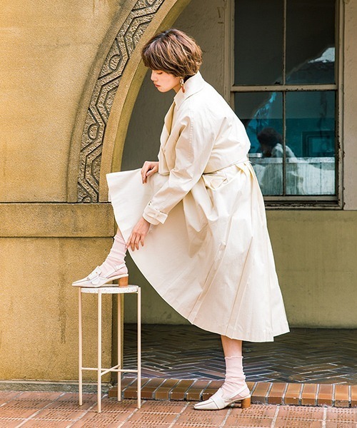 RANDA（ランダ）の「スクエアトゥステッチミュールパンプス（パンプス・レディース・ブラック/ベージュ/アイボリー・LL/S/M/L）」の12枚目の写真