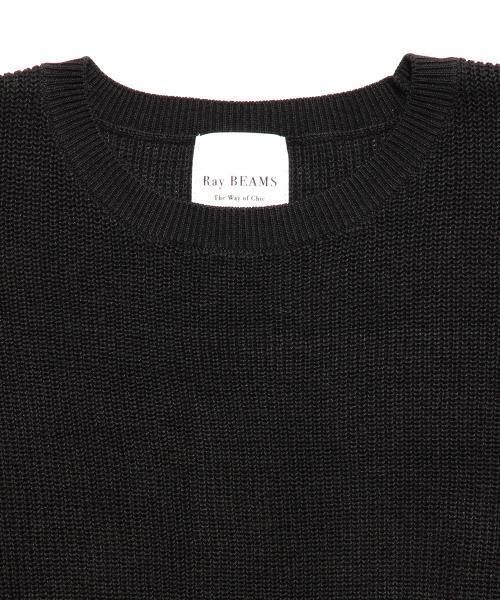 Ray BEAMS（レイビームス）の「Ray BEAMS / プリーツ チュールバック プルオーバー（ニット/セーター・レディース・シルバー/ブラック・ONE SIZE）」の18枚目の写真