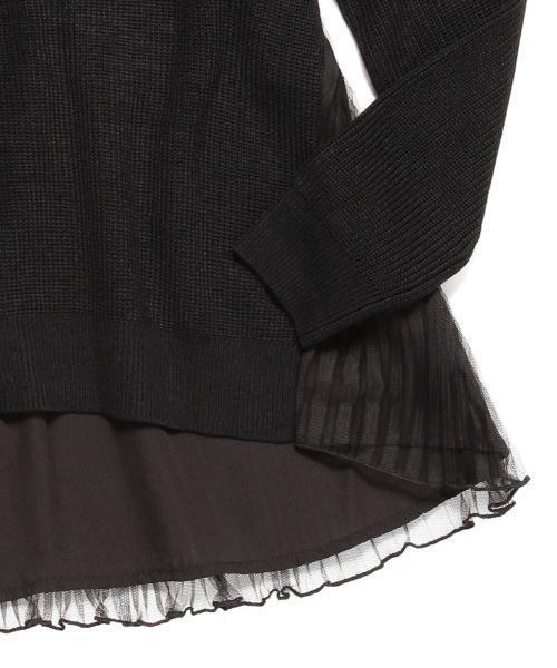 Ray BEAMS（レイビームス）の「Ray BEAMS / プリーツ チュールバック プルオーバー（ニット/セーター・レディース・シルバー/ブラック・ONE SIZE）」の19枚目の写真