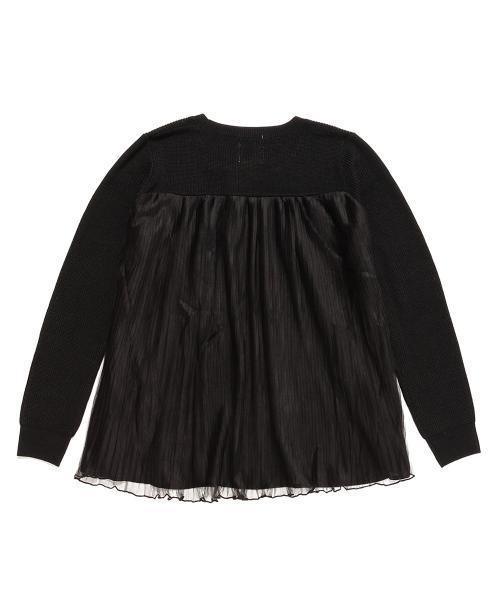 Ray BEAMS（レイビームス）の「Ray BEAMS / プリーツ チュールバック プルオーバー（ニット/セーター・レディース・シルバー/ブラック・ONE SIZE）」の13枚目の写真