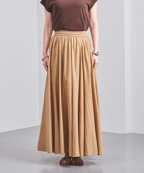 UNITED ARROWS（ユナイテッドアローズ）の「UWCS コットン ボイル マキシスカート†（スカート・レディース・ホワイト/ベージュ・36/38）」の9枚目の写真