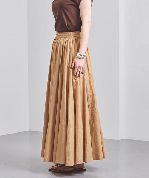 UNITED ARROWS（ユナイテッドアローズ）の「UWCS コットン ボイル マキシスカート†（スカート・レディース・ホワイト/ベージュ・36/38）」の8枚目の写真