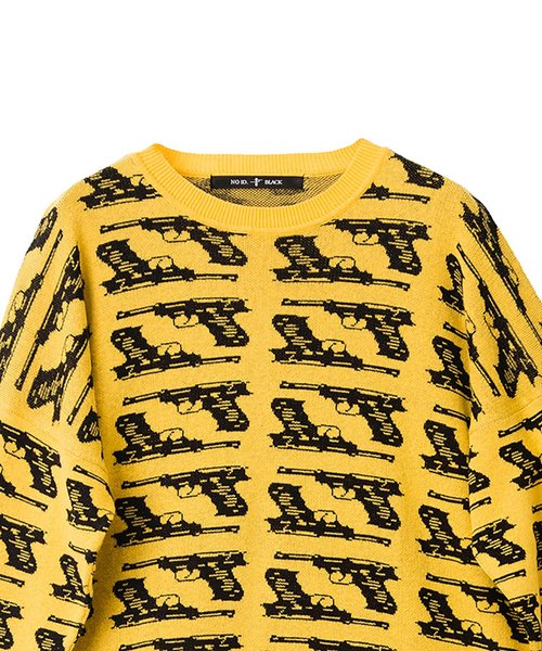 NO ID.（ノーアイディ）の「【NO ID.】Cotton Knit Gunclub Check Crew Neck Big Pullover / コットン ニット ガンクラブ チェック クルー ネック ビッグ プルオーバー（ベスト・メンズ・ホワイト/レッド・ONE SIZE）」の9枚目の写真