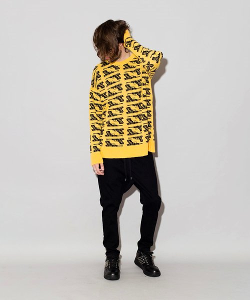NO ID.（ノーアイディ）の「【NO ID.】Cotton Knit Gunclub Check Crew Neck Big Pullover / コットン ニット ガンクラブ チェック クルー ネック ビッグ プルオーバー（ベスト・メンズ・ホワイト/レッド・ONE SIZE）」の12枚目の写真