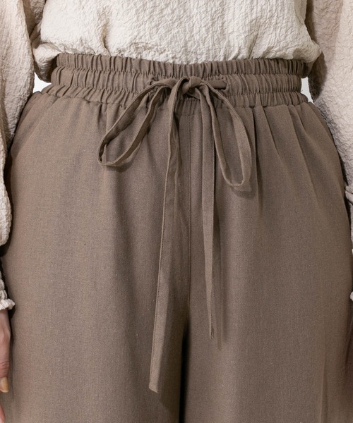 natural couture（ナチュラルクチュール）の「コットンリボンイージーパンツ（その他パンツ・レディース・ベージュ/グリーン/アイボリー/モカ・FREE）」の10枚目の写真