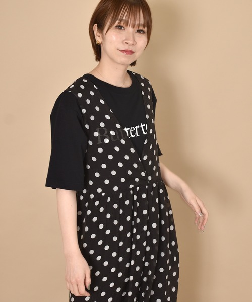 w closet（ダブルクローゼット）の「ドットプリントシアーティアード  