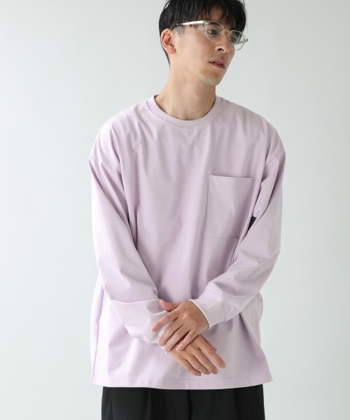 RAGEBLUE(レイジブルー)の「<吸水速乾・抗菌>マルチファンクションロンT/893322(Tシャツ/カットソー・メンズ・ホワイト/ブラック/ブラウン/グリーン系その他/パープル系その他・SMALL/MEDIUM/LARGE)」の5枚目の写真