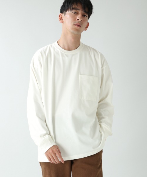 RAGEBLUE(レイジブルー)の「<吸水速乾・抗菌>マルチファンクションロンT/893322(Tシャツ/カットソー・メンズ・ホワイト/ブラック/ブラウン/グリーン系その他/パープル系その他・SMALL/MEDIUM/LARGE)」の2枚目の写真