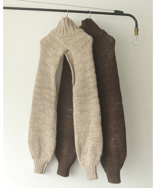 TODAYFUL(トゥデイフル)の「ミックスウールニット(ニット/セーター・レディース・ダークブラウン/グレイッシュベージュ・FREE)」の8枚目の写真