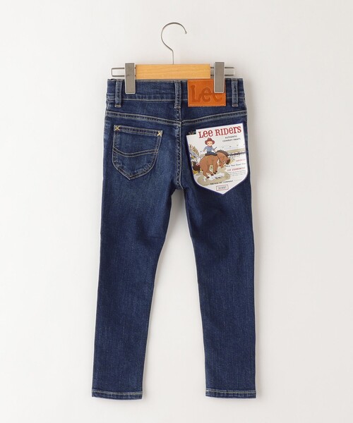 Lee(リー)の「Lee:100~150cm / ベーシック スキニー デニム パンツ(デニムパンツ・キッズ・ロイヤルブルー/ダークブルー・100/110/120/140/130/150)」の4枚目の写真