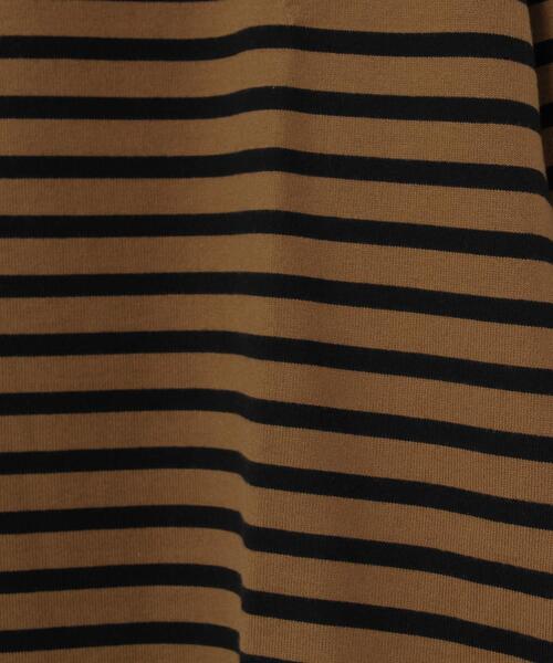 coen(コーエン)の「ベーシックボーダーボートネックカットソー(Tシャツ/カットソー・レディース・オフホワイト/パープル/ブラウン・LARGE/MEDIUM)」の12枚目の写真