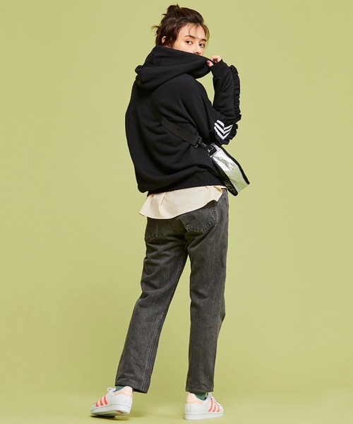 アディダス オリジナルス adidas オリジナルス Trefoil Hoodie レディース パーカー スウェット Black 5 adidas（アディダス）の「adidas アディダス TREFOIL HOODIE