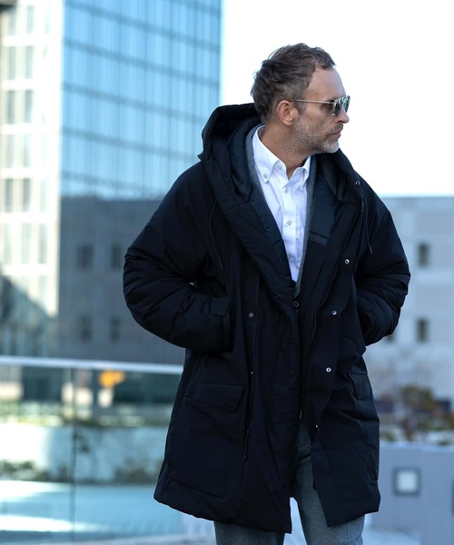 JH junhashimoto(ジェイエイチジュンハシモト)の「【WEB・直営店限定】JH junhashimoto(ジェイエイチ ジュンハシモト)ダブルファスナー ハイパフォーマンス ジャケット(保温性/防風性)(ダウンジャケット/コート・メンズ・ブラック/ベージュ/カーキ/ブラウン/ネイビー・S/M/L/XL)」の11枚目の写真