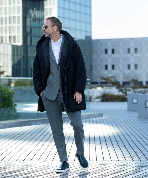 JH junhashimoto(ジェイエイチジュンハシモト)の「【WEB・直営店限定】JH junhashimoto(ジェイエイチ ジュンハシモト)ダブルファスナー ハイパフォーマンス ジャケット(保温性/防風性)(ダウンジャケット/コート・メンズ・ブラック/ベージュ/カーキ/ブラウン/ネイビー・S/M/L/XL)」の6枚目の写真