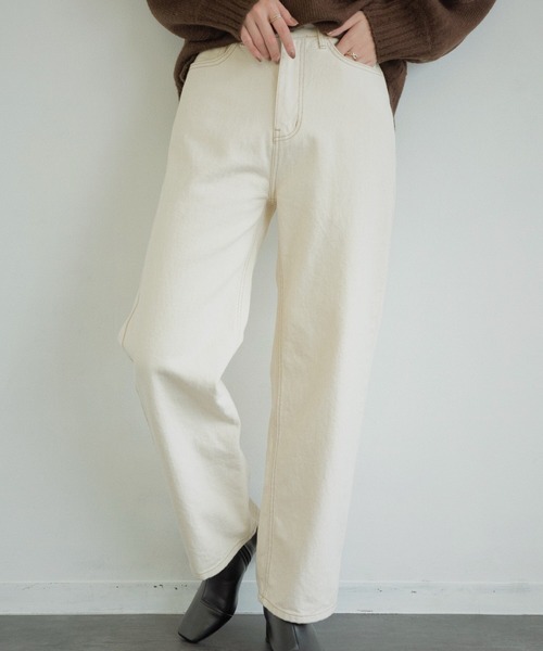 Aunt Marie's（アントマリーズ）の「ステッチホワイトデニム（デニム