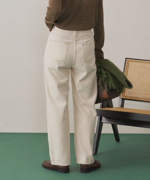 Aunt Marie's(アントマリーズ)の「ステッチホワイトデニム(デニムパンツ・レディース・ホワイト・SMALL/MEDIUM/LARGE)」の12枚目の写真