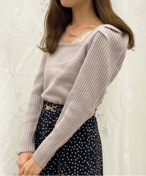 apres jour(アプレジュール)の「バックリボンパワショルラメニット【ZOZOTOWN限定アイテム】(ニット/セーター・レディース・ダークブラウン/アイボリー/モカ/ラベンダー・X-LARGE/フリー)」の10枚目の写真