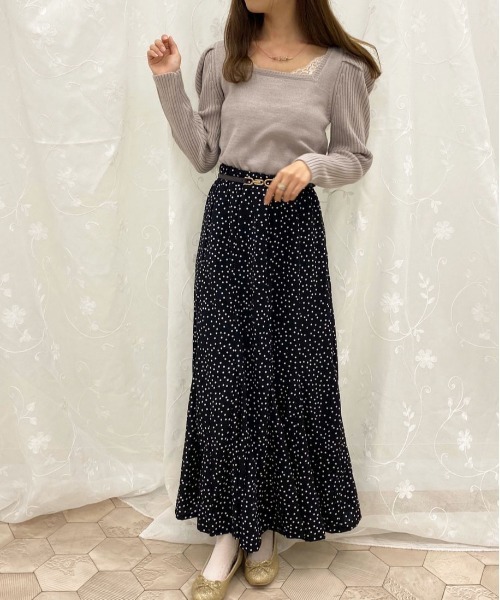 apres jour(アプレジュール)の「バックリボンパワショルラメニット【ZOZOTOWN限定アイテム】(ニット/セーター・レディース・ダークブラウン/アイボリー/モカ/ラベンダー・X-LARGE/フリー)」の13枚目の写真
