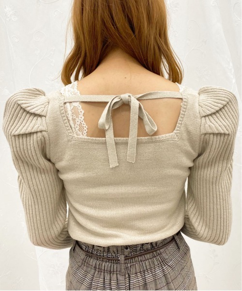 apres jour(アプレジュール)の「バックリボンパワショルラメニット【ZOZOTOWN限定アイテム】(ニット/セーター・レディース・ダークブラウン/アイボリー/モカ/ラベンダー・X-LARGE/フリー)」の16枚目の写真
