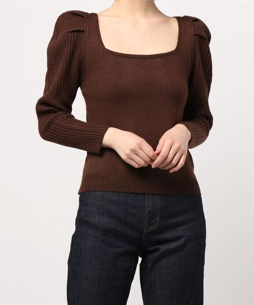 apres jour(アプレジュール)の「バックリボンパワショルラメニット【ZOZOTOWN限定アイテム】(ニット/セーター・レディース・ダークブラウン/アイボリー/モカ/ラベンダー・X-LARGE/フリー)」の18枚目の写真