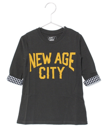 AZUL by moussy | 30/-コーマ天竺ナンバリング7分袖チュニック(Tシャツ/カットソー)