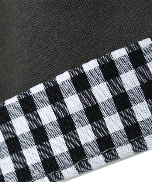 AZUL by moussy（アズールバイマウジー）の「30/-コーマ天竺ナンバリング7分袖チュニック（Tシャツ/カットソー・キッズ・オフホワイト/ライトブラック・140/100/120）」の9枚目の写真