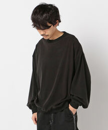 GLOSTER | フェードポンチ フリース ビッグシルエット スウェット(Tシャツ/カットソー)