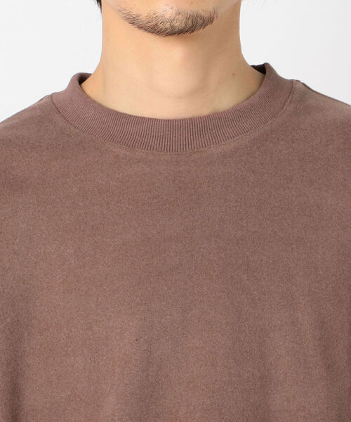 GLOSTER（グロスター）の「フェードポンチ フリース ビッグシルエット スウェット（Tシャツ/カットソー・メンズ・ブラック/ベージュ/ブラウン・M/L/XL）」の7枚目の写真