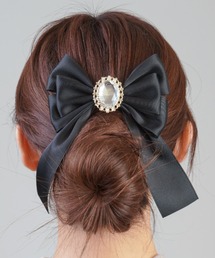SPINNS（スピンズ）の「ブローチリボンヘアクリップ（バレッタ/ヘアクリップ・キッズ）」