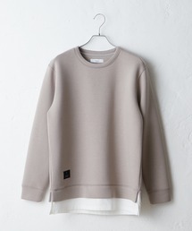 DISCOAT | 【ユニセックスで着用可能】エアライトソフト裾フェイクプルオーバー(Tシャツ/カットソー)