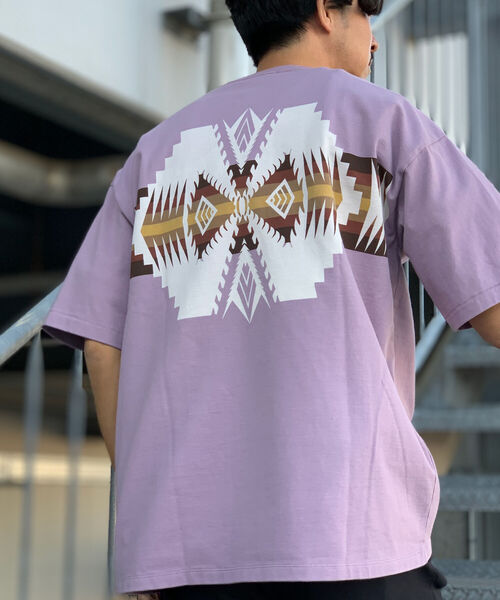 PENDLETON(ペンドルトン)の「【PENDLETON/ペンドルトン】Back Print Tee ビッグシルエット Tシャツ(Tシャツ/カットソー・メンズ・オフホワイト/ベージュ/ターコイズブルー/ライトパープル/チャコールグレー/ブラック・M/L)」の1枚目の写真