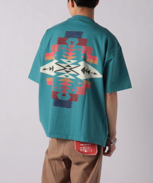 PENDLETON(ペンドルトン)の「【PENDLETON/ペンドルトン】Back Print Tee ビッグシルエット Tシャツ(Tシャツ/カットソー・メンズ・オフホワイト/ベージュ/ターコイズブルー/ライトパープル/チャコールグレー/ブラック・M/L)」の6枚目の写真