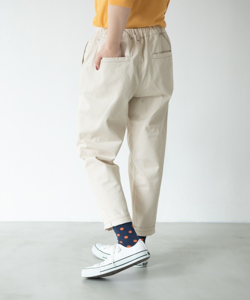 MERLOT（メルロー）の「ヘビーツイル＆デニムテーパードパンツ（デニムパンツ・レディース・ネイビー/ナチュラル・FREE）」の18枚目の写真