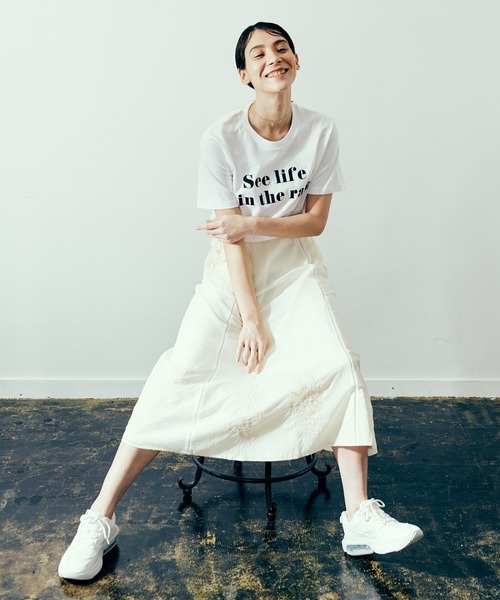 LAYMEE(レイミー)の「Embroy SK / エンブロイスカート(スカート・レディース・ホワイト/ネイビー/ピンク・FREE)」の15枚目の写真