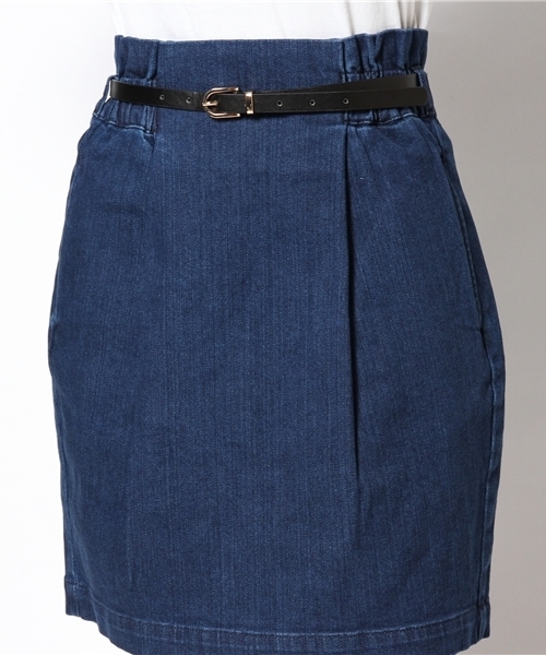 Heather（ヘザー）の「キモウタックコクーンスカート  554821（スカート・レディース・マスタード/レッド/グリーン/ブルー/ブラック・MEDIUM/SMALL）」の8枚目の写真