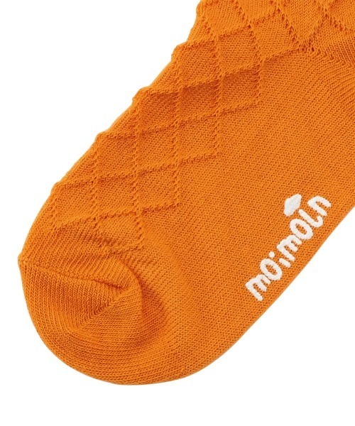 moimoln（モイモルン）の「ワッフル地ジャガードソックス（ソックス/靴下・キッズ・イエロー/アイボリー/ライトブルー・12cm/18cm/16cm/14cm/10cm）」の6枚目の写真