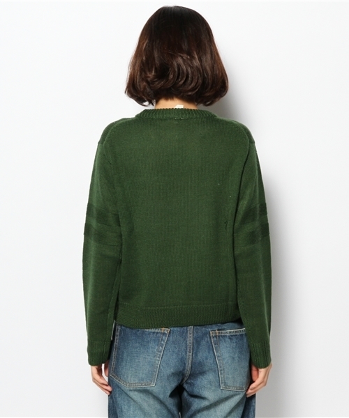 CIAOPANIC(チャオパニック)の「【Ciaopanic】ナンバリングPDニット(ニット/セーター・レディース・グリーン/グレー/ホワイト・FREE)」の10枚目の写真