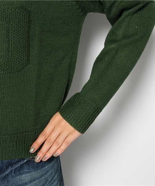 CIAOPANIC(チャオパニック)の「【Ciaopanic】ナンバリングPDニット(ニット/セーター・レディース・グリーン/グレー/ホワイト・FREE)」の5枚目の写真