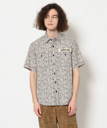 AVIREX | 【直営店限定】フラワープリント 半袖 シャツ/SS FLOWER PRINT SHIRT/AVIREX/アヴィレックス/TYPE BLUE/タイプブルー(シャツ/ブラウス)