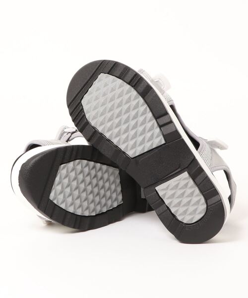 Realta（レアルタ）の「Realta(レアルタ) メッシュベルトのダブルベルトベルクロ厚底スポーツ サンダル（サンダル・レディース・ブラック/グレー・S/M/L/LL）」の4枚目の写真