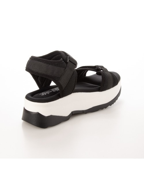 Realta（レアルタ）の「Realta(レアルタ) メッシュベルトのダブルベルトベルクロ厚底スポーツ サンダル（サンダル・レディース・ブラック/グレー・S/M/L/LL）」の11枚目の写真