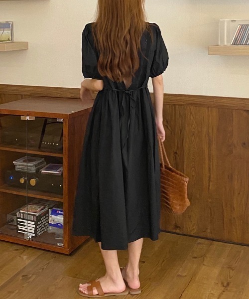 ABITOKYO（アビトーキョー）の「フロント刺繍レースショルダーワンピース（ワンピース・レディース・ホワイト/ブラック・FREE）」の8枚目の写真