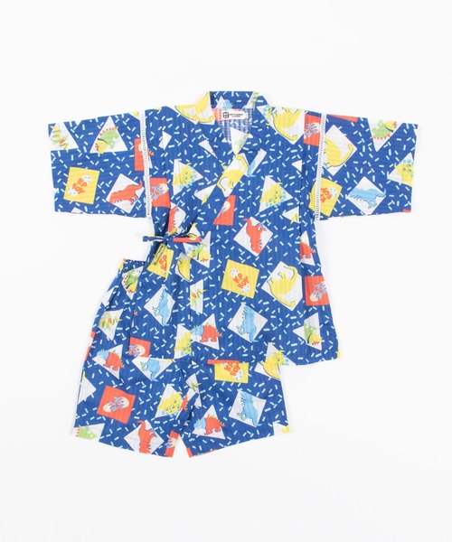 KP DECO（ケーピーデコ）の「サメ柄・恐竜柄　甚平(100-110cm)（浴衣・キッズ・ブルー系その他/ブルー・110cm/100cm）」の4枚目の写真