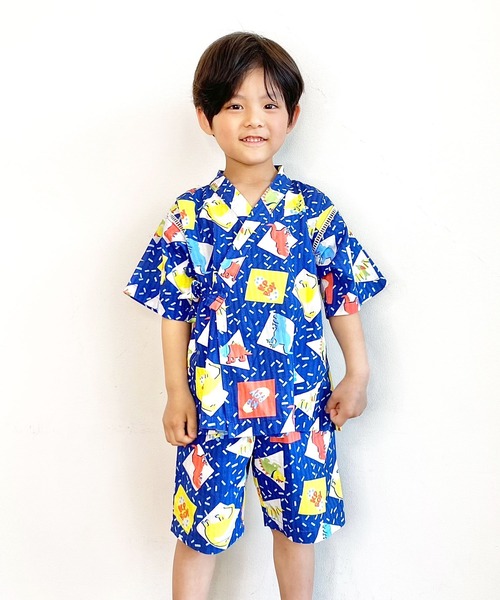 KP DECO（ケーピーデコ）の「サメ柄・恐竜柄　甚平(100-110cm)（浴衣・キッズ・ブルー系その他/ブルー・110cm/100cm）」の17枚目の写真