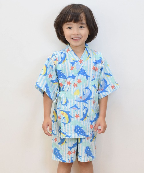 KP DECO（ケーピーデコ）の「サメ柄・恐竜柄　甚平(100-110cm)（浴衣・キッズ・ブルー系その他/ブルー・110cm/100cm）」の20枚目の写真