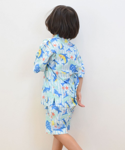 KP DECO（ケーピーデコ）の「サメ柄・恐竜柄　甚平(100-110cm)（浴衣・キッズ・ブルー系その他/ブルー・110cm/100cm）」の19枚目の写真